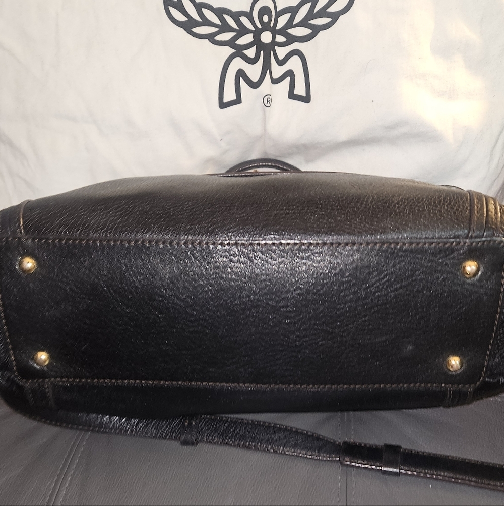 MCM 2 Way Leather Satchel - Picture 6 of 8